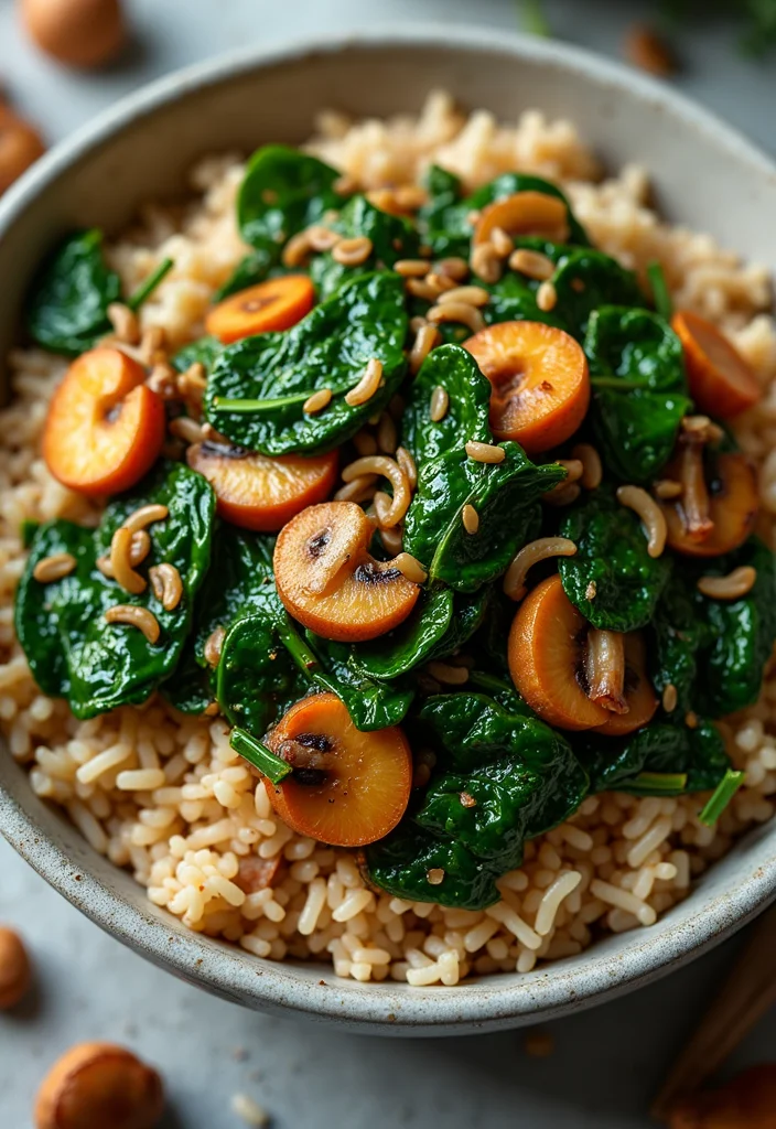 10 Dash Diet Dinner Recipes for Heart Healthy Eating 12 10 Dash Diet Dinner Recipes for Heart Healthy Eating - 2. Spinach and Mushroom Stir-Fry