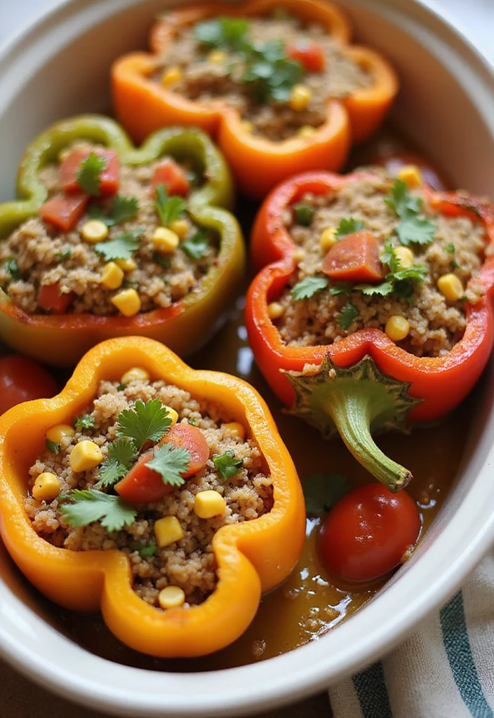 10 Dash Diet Dinner Recipes for Heart Healthy Eating 56 10 Dash Diet Dinner Recipes for Heart Healthy Eating - 6. Stuffed Bell Peppers with Quinoa and Veggies