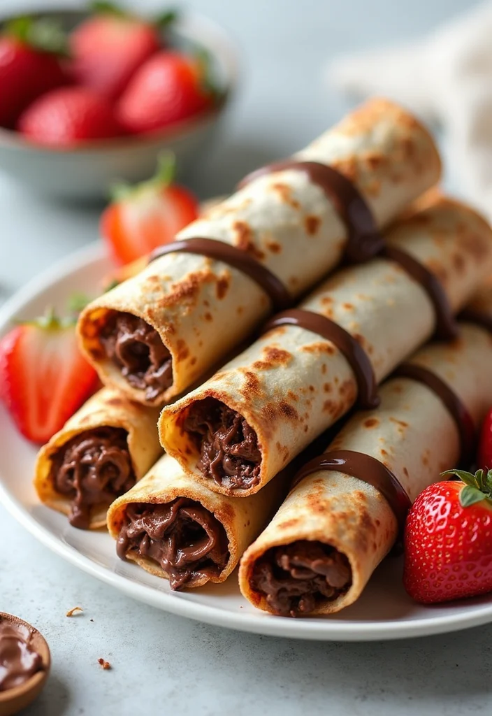 10 Dessert Tortilla Recipes Fun and Easy 12 10 Dessert Tortilla Recipes Fun and Easy - 2. Nutella-Stuffed Tortilla Roll-Ups