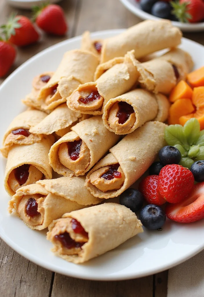 10 Dessert Tortilla Recipes Fun and Easy 45 10 Dessert Tortilla Recipes Fun and Easy - 5. Peanut Butter and Jelly Tortilla Roll-Ups