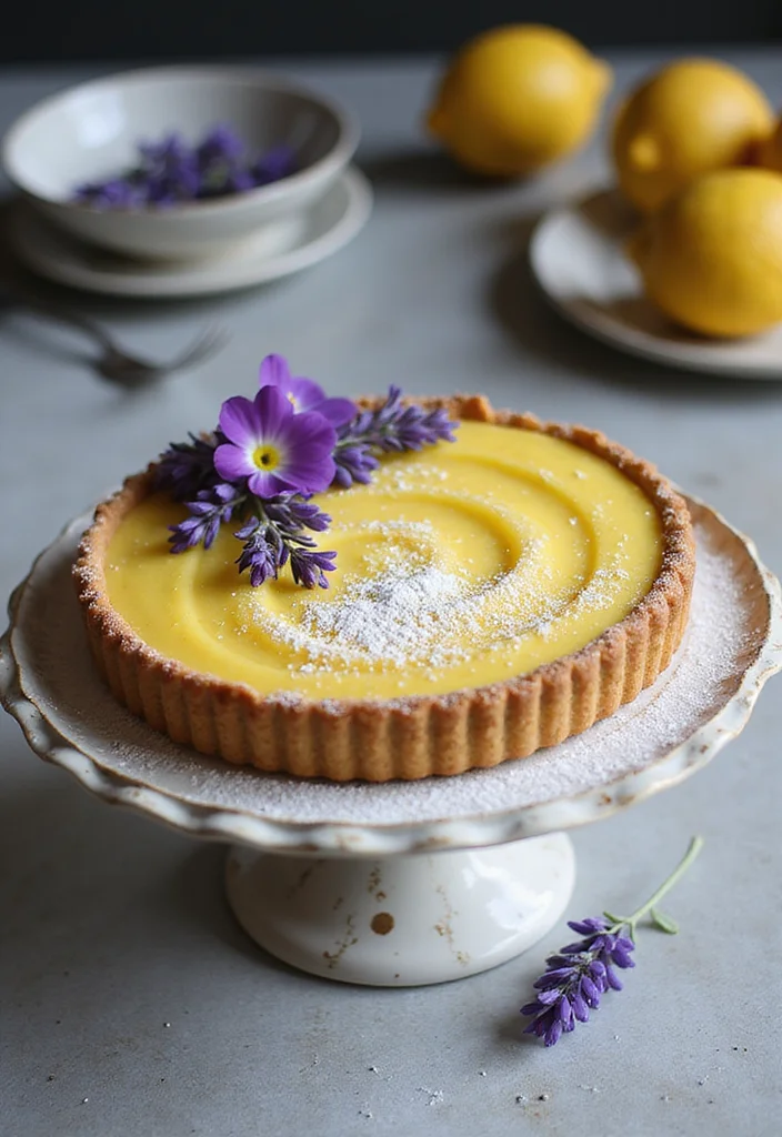 10 Fancy Vegan Recipes for Special Occasions 12 10 Fancy Vegan Recipes for Special Occasions - 2. Lavender Infused Lemon Tart
