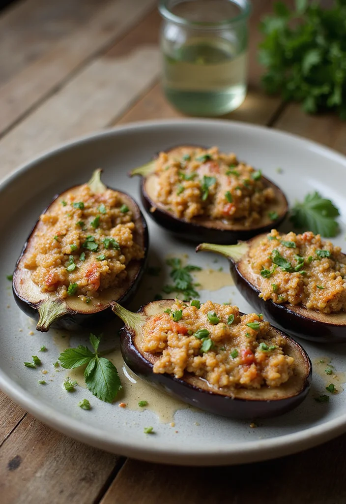10 Fancy Vegan Recipes for Special Occasions 23 10 Fancy Vegan Recipes for Special Occasions - 3. Stuffed Eggplant with Quinoa and Tahini