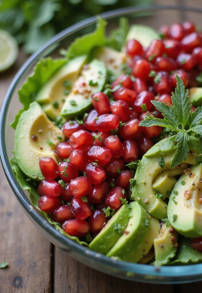 10 Fancy Vegan Recipes for Special Occasions 78 10 Fancy Vegan Recipes for Special Occasions - 8. Pomegranate and Avocado Salad