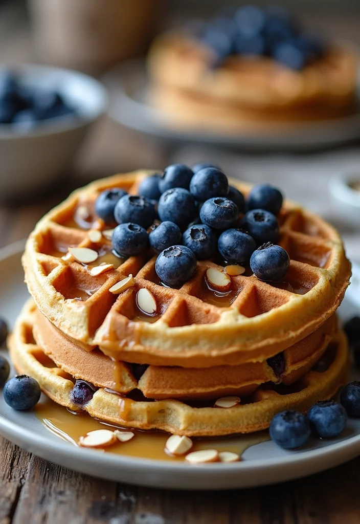 10 Healthy Chaffle Recipes for Better Breakfasts 100 10 Healthy Chaffle Recipes for Better Breakfasts - 10. Blueberry Almond Chaffles