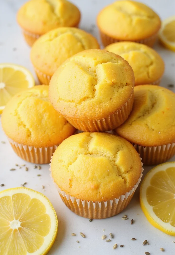 10 Healthy Muffin Recipes for Snacks and Breakfast - 10. Lemon Poppy Seed Muffins