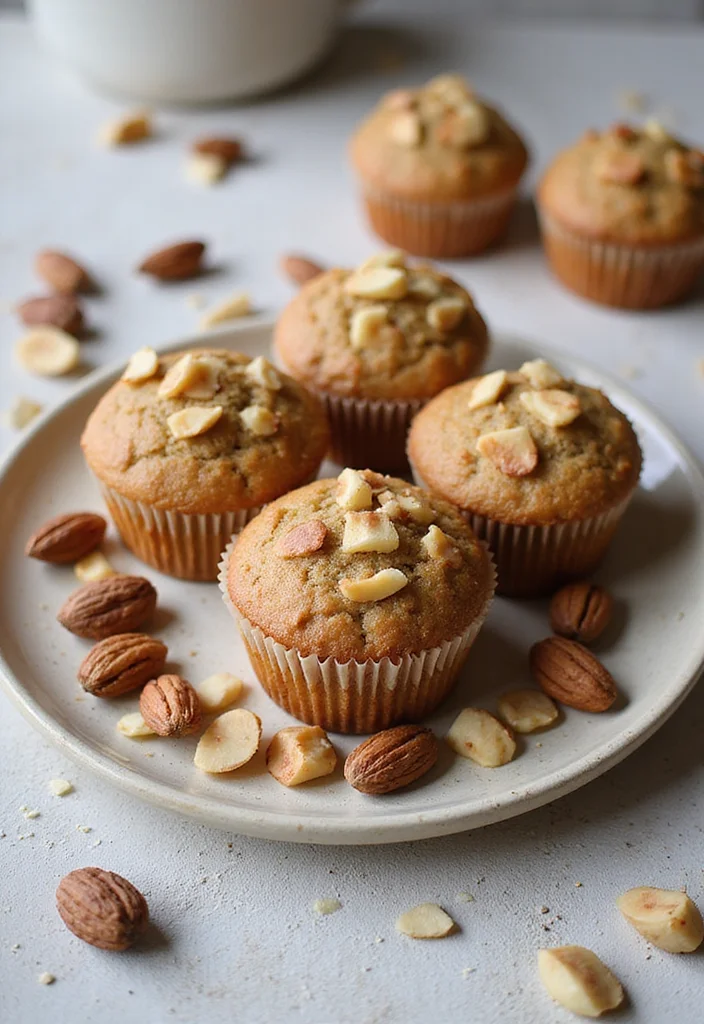 10 Healthy Muffin Recipes for Snacks and Breakfast - 8. Coconut Flour Muffins with Nuts