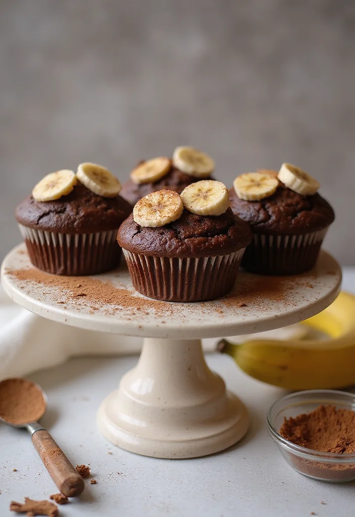 10 Healthy Muffin Recipes for Snacks and Breakfast - 9. Chocolate Banana Muffins