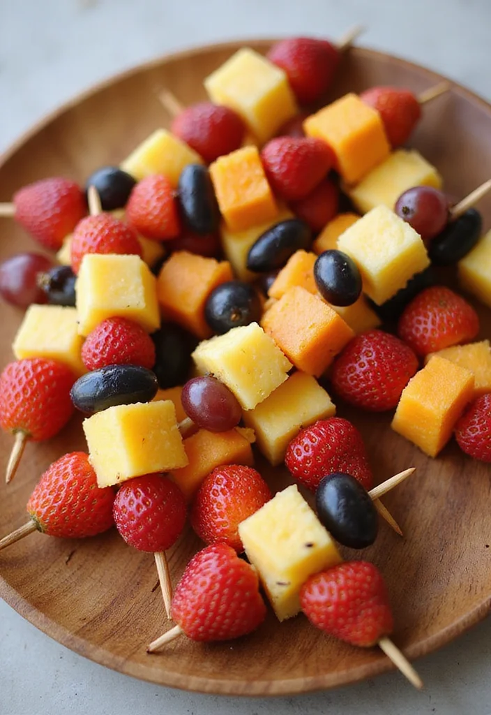 10 Healthy Recipes for Picky Eaters That Actually Work 12 10 Healthy Recipes for Picky Eaters That Actually Work - 2. Colorful Fruit Kabobs
