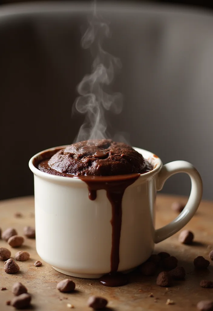 10 Hot Dessert Recipes for Cozy Evenings 78 10 Hot Dessert Recipes for Cozy Evenings - 8. Molten Chocolate Mug Cake