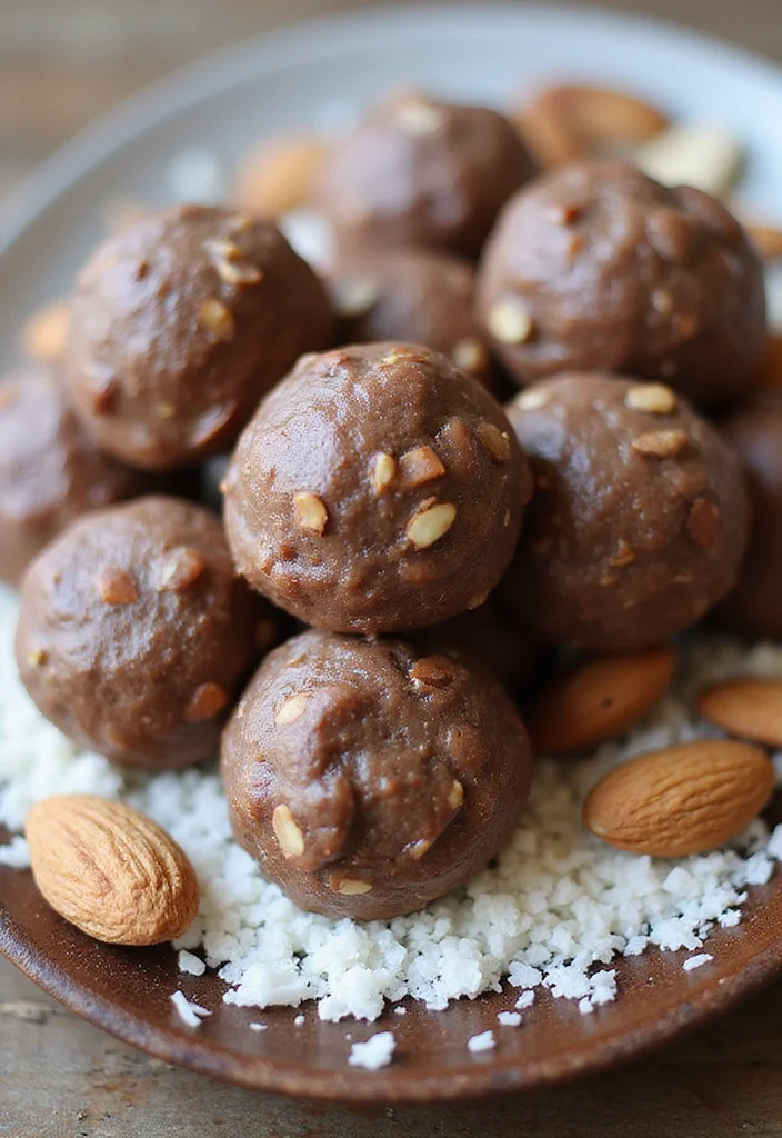 10 Instant Dessert Recipes for Quick Cravings 78 10 Instant Dessert Recipes for Quick Cravings - 8. Almond Joy Energy Bites