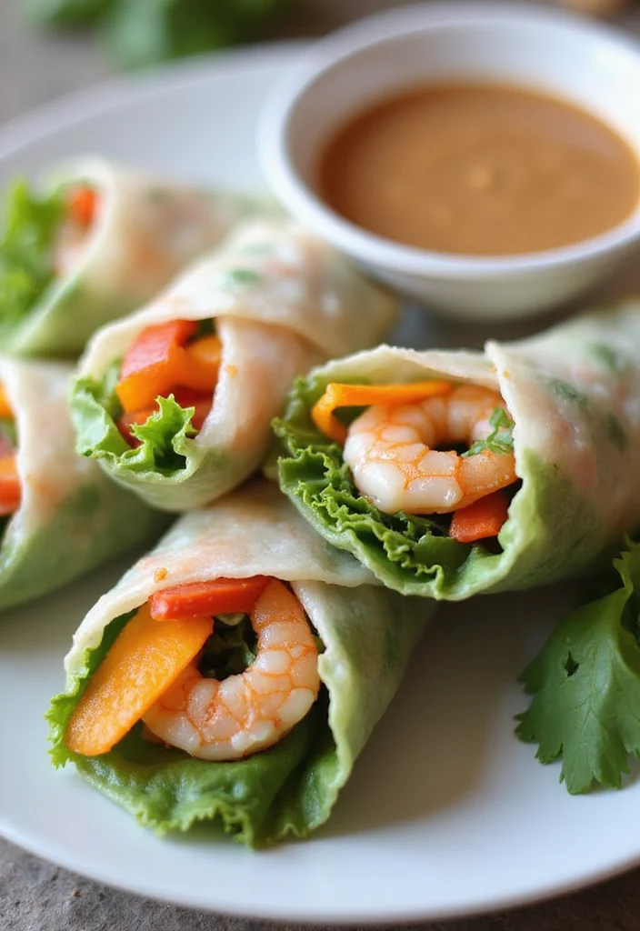 10 Keto Asian Recipes Full of Flavor 78 10 Keto Asian Recipes Full of Flavor - 8. Keto Spring Rolls with Peanut Dipping Sauce