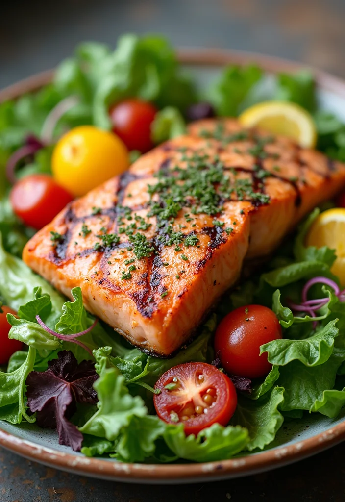 10 Keto Mediterranean Recipes for Fresh Low Carb Meals 23 10 Keto Mediterranean Recipes for Fresh Low Carb Meals - 3. Greek Salad with Grilled Salmon