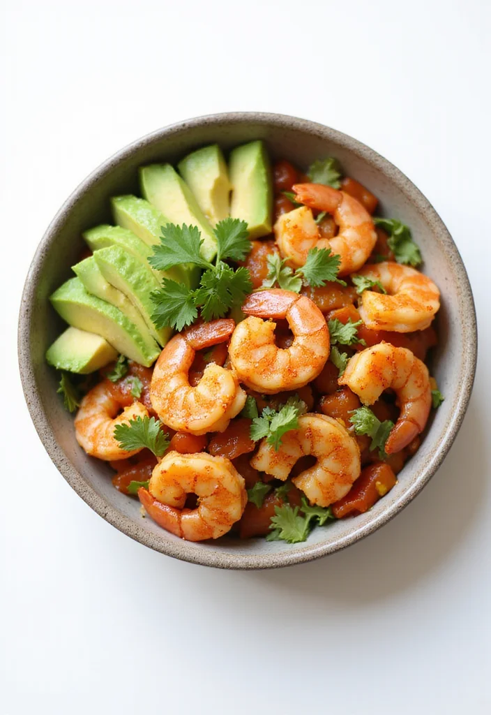 10 Keto Mediterranean Recipes for Fresh Low Carb Meals 56 10 Keto Mediterranean Recipes for Fresh Low Carb Meals - 6. Spicy Shrimp and Avocado Salad