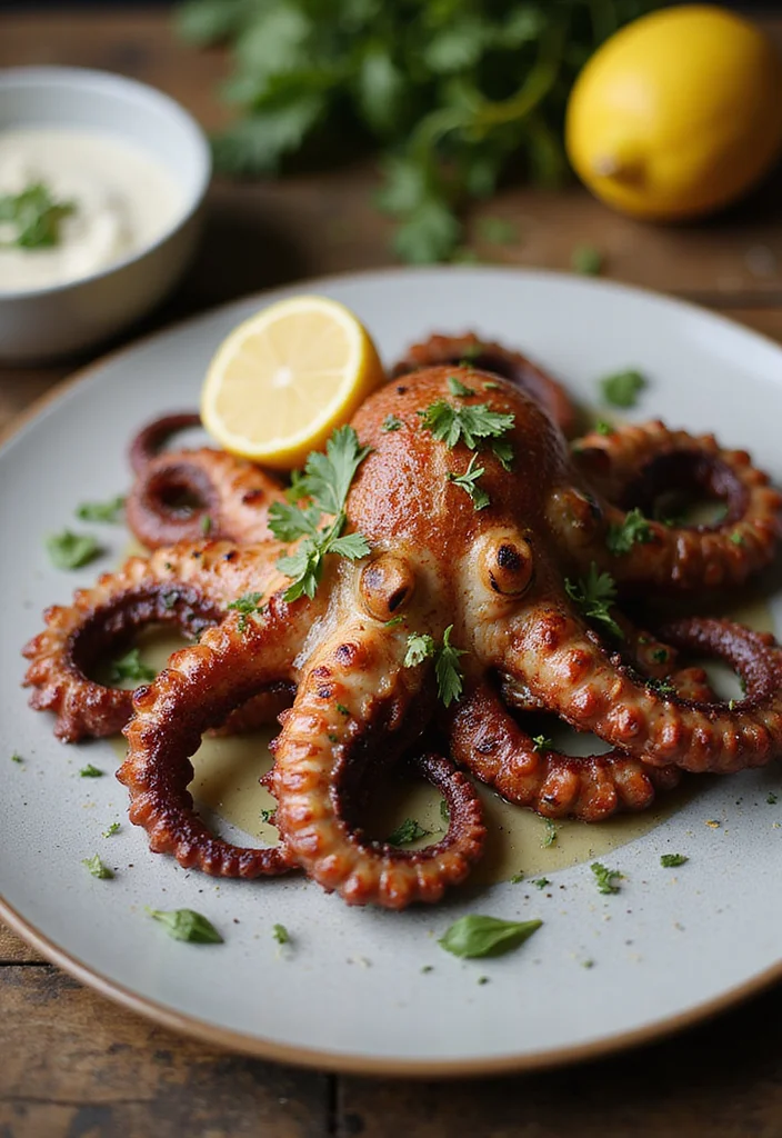 10 Keto Mediterranean Recipes for Fresh Low Carb Meals 67 10 Keto Mediterranean Recipes for Fresh Low Carb Meals - 7. Lemon Herb Grilled Octopus
