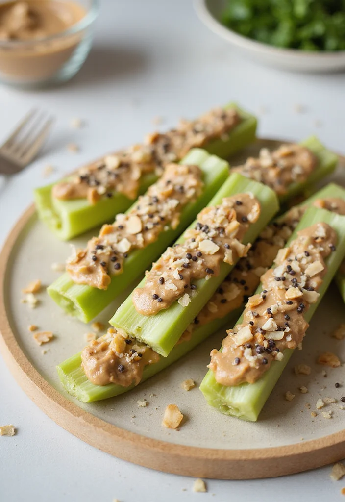 10 Keto Snack Recipes for Quick Daily Eating 67 10 Keto Snack Recipes for Quick Daily Eating - 7. Nut Butter Celery Sticks