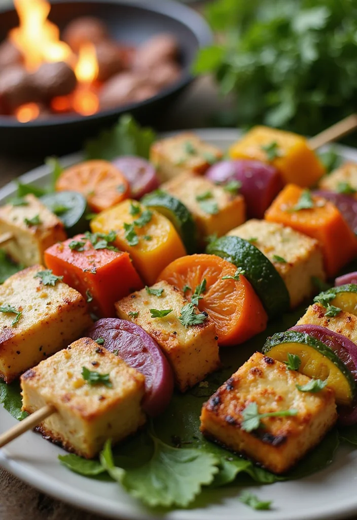 10 Keto Tofu Recipes for Plant Based Low Carb Cooking 56 10 Keto Tofu Recipes for Plant Based Low Carb Cooking - 6. Tofu and Vegetable Skewers