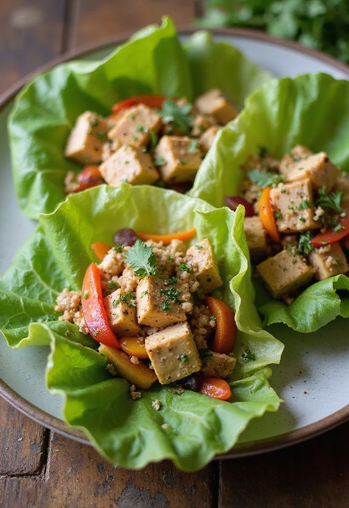 10 Keto Tofu Recipes for Plant Based Low Carb Cooking 68 10 Keto Tofu Recipes for Plant Based Low Carb Cooking - 7. Tofu Lettuce Wraps