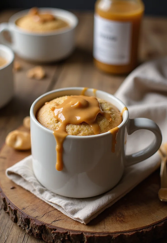 10 Single Serve Dessert Recipes Ready in Minutes 23 10 Single Serve Dessert Recipes Ready in Minutes - 3. Peanut Butter Mug Cake