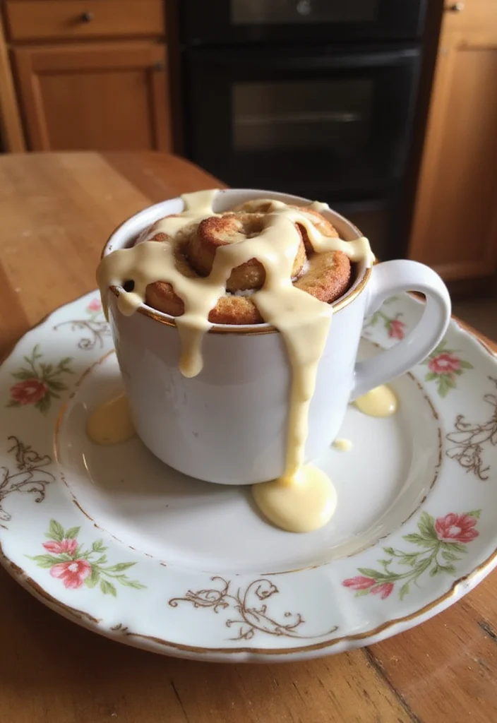 10 Single Serve Dessert Recipes Ready in Minutes 34 10 Single Serve Dessert Recipes Ready in Minutes - 4. Cinnamon Roll Mug Cake