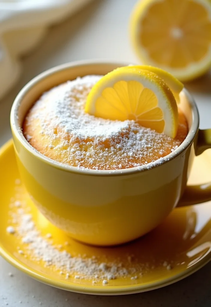 10 Single Serve Dessert Recipes Ready in Minutes 78 10 Single Serve Dessert Recipes Ready in Minutes - 8. Lemon Mug Cake