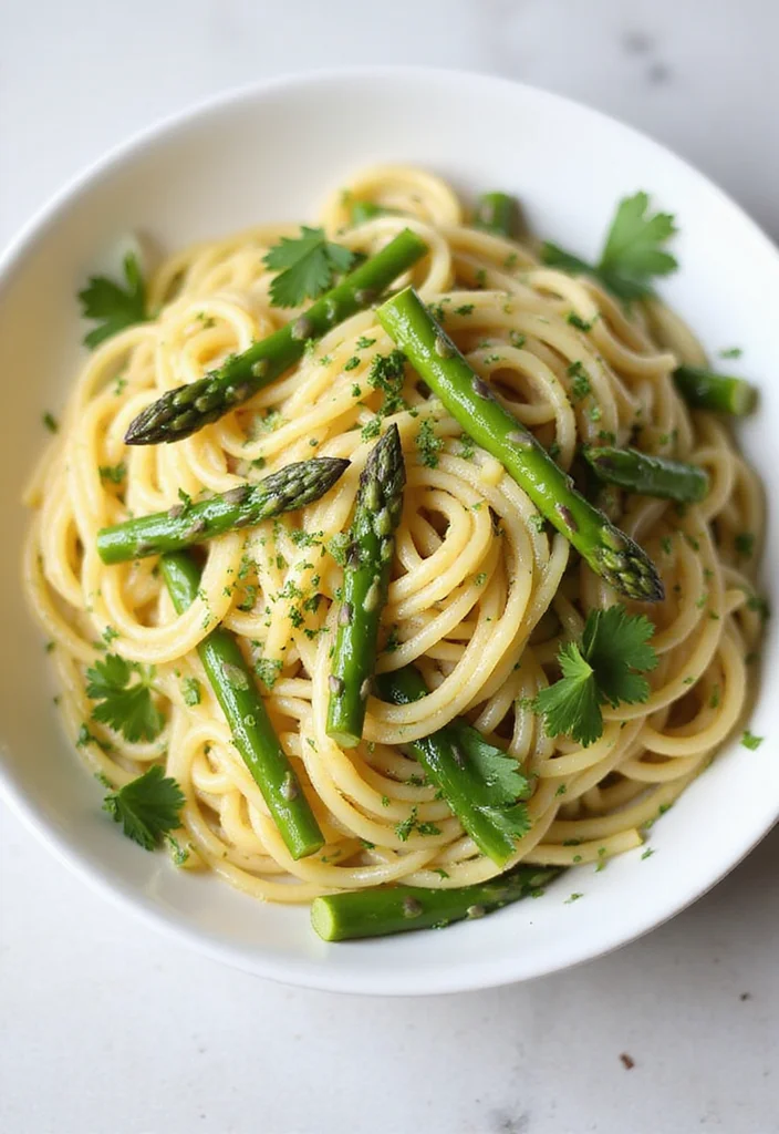 10 Vegan Asparagus Recipes for Light Flavorful Meals 1 10 Vegan Asparagus Recipes for Light Flavorful Meals - 1. Lemon Garlic Asparagus Pasta