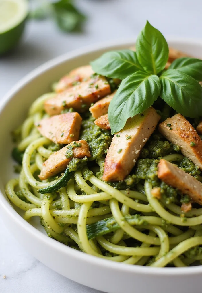 12 Easy Keto Lunch Recipes for Fast Daily Eating 1 12 Easy Keto Lunch Recipes for Fast Daily Eating - 1. Zucchini Noodles with Pesto and Chicken