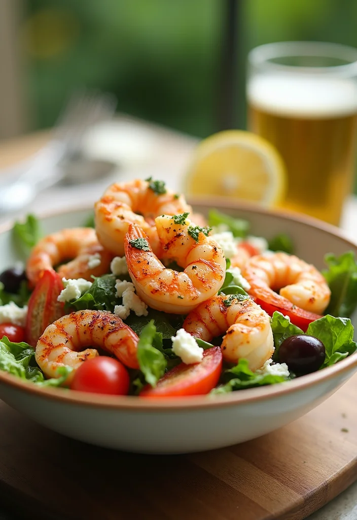 12 Easy Keto Lunch Recipes for Fast Daily Eating 56 12 Easy Keto Lunch Recipes for Fast Daily Eating - 6. Greek Salad with Grilled Shrimp