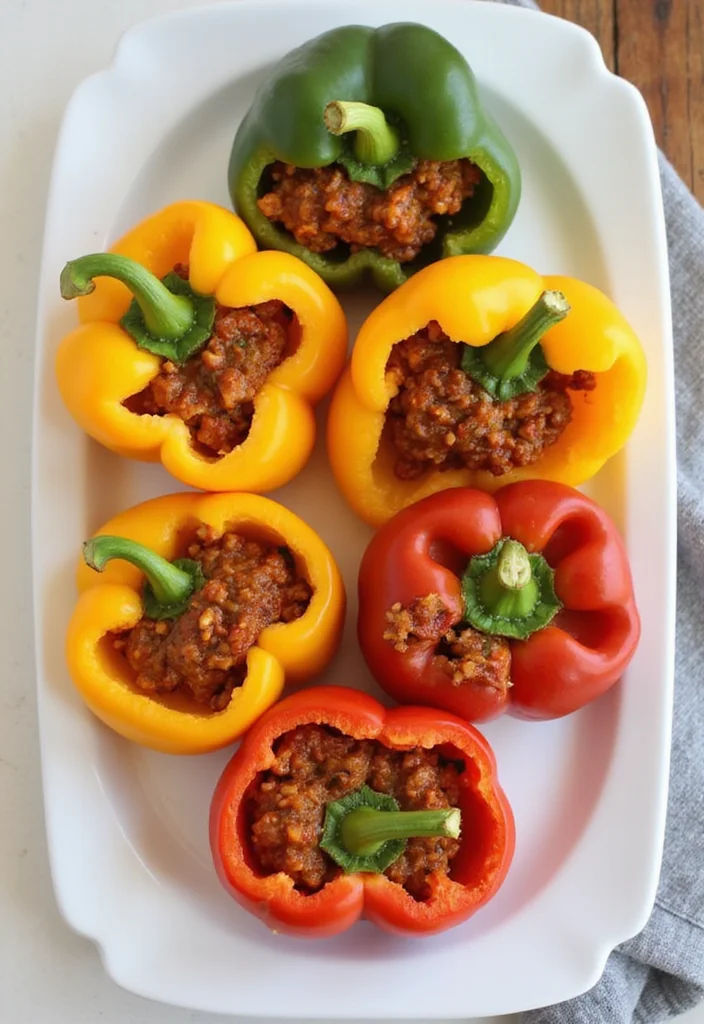 12 Elevated Dinner Recipes with Simple Upgrades 23 12 Elevated Dinner Recipes with Simple Upgrades - 3. Gourmet Stuffed Bell Peppers