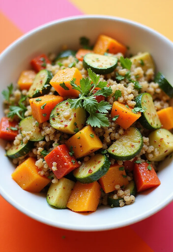 12 Elevated Dinner Recipes with Simple Upgrades 89 12 Elevated Dinner Recipes with Simple Upgrades - 9. Roasted Vegetable Quinoa Salad