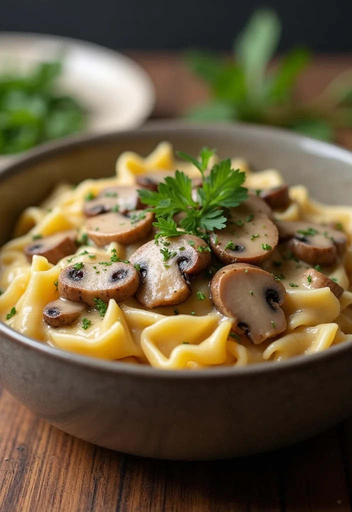 12 Fall Dinner Recipes with Warm Seasonal Flavor 23 12 Fall Dinner Recipes with Warm Seasonal Flavor - 3. Mushroom Stroganoff