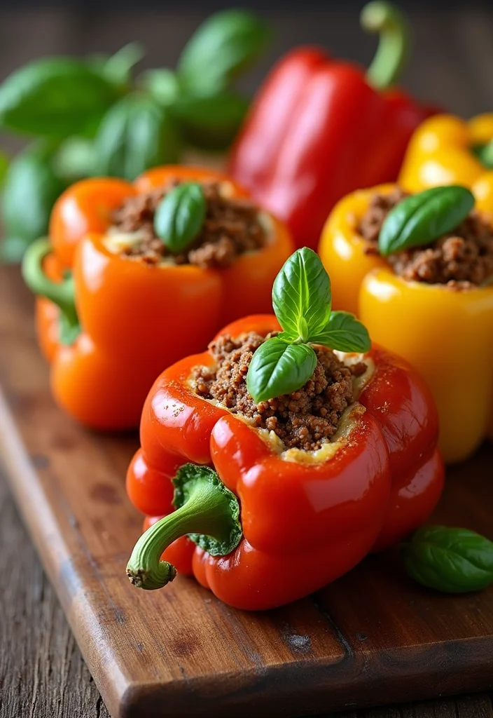 12 Ground Meat Dinner Recipes for Easy Meals 34 12 Ground Meat Dinner Recipes for Easy Meals - 4. Italian Stuffed Bell Peppers
