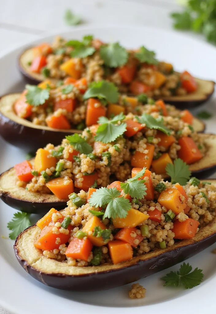 12 Healthy Eggplant Recipes for Simple Meals 23 12 Healthy Eggplant Recipes for Simple Meals - 3. Stuffed Eggplant Boats