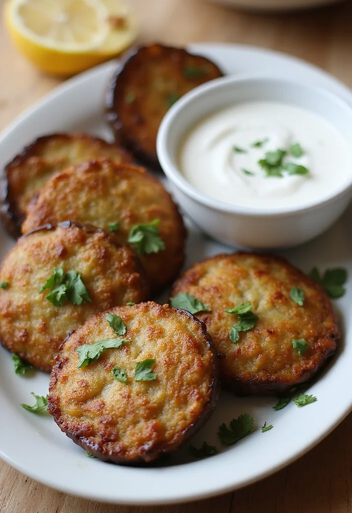 12 Healthy Eggplant Recipes for Simple Meals 67 12 Healthy Eggplant Recipes for Simple Meals - 7. Eggplant Fritters