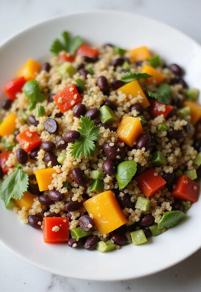 12 Healthy High Protein Recipes for Everyday Meals 1 12 Healthy High Protein Recipes for Everyday Meals - 1. Quinoa & Black Bean Salad
