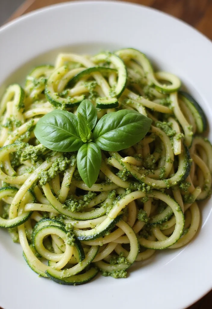 12 Healthy High Protein Recipes for Everyday Meals 89 12 Healthy High Protein Recipes for Everyday Meals - 9. Zucchini Noodles with Pesto