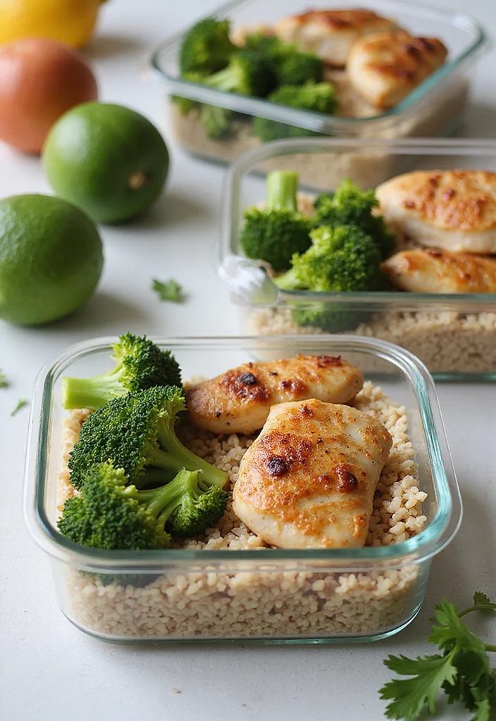 12 Healthy Lunch Ideas for Busy Days 100 12 Healthy Lunch Ideas for Busy Days - 10. Chicken and Broccoli Meal Prep Containers