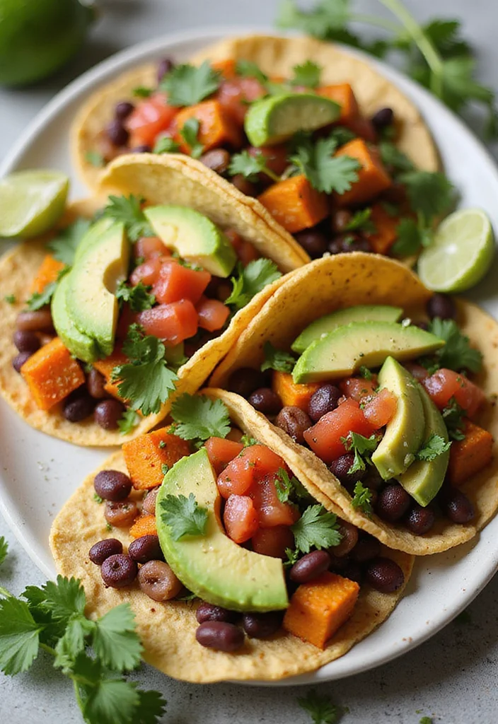 12 Healthy Lunch Ideas for Busy Days 89 12 Healthy Lunch Ideas for Busy Days - 9. Sweet Potato and Black Bean Tacos
