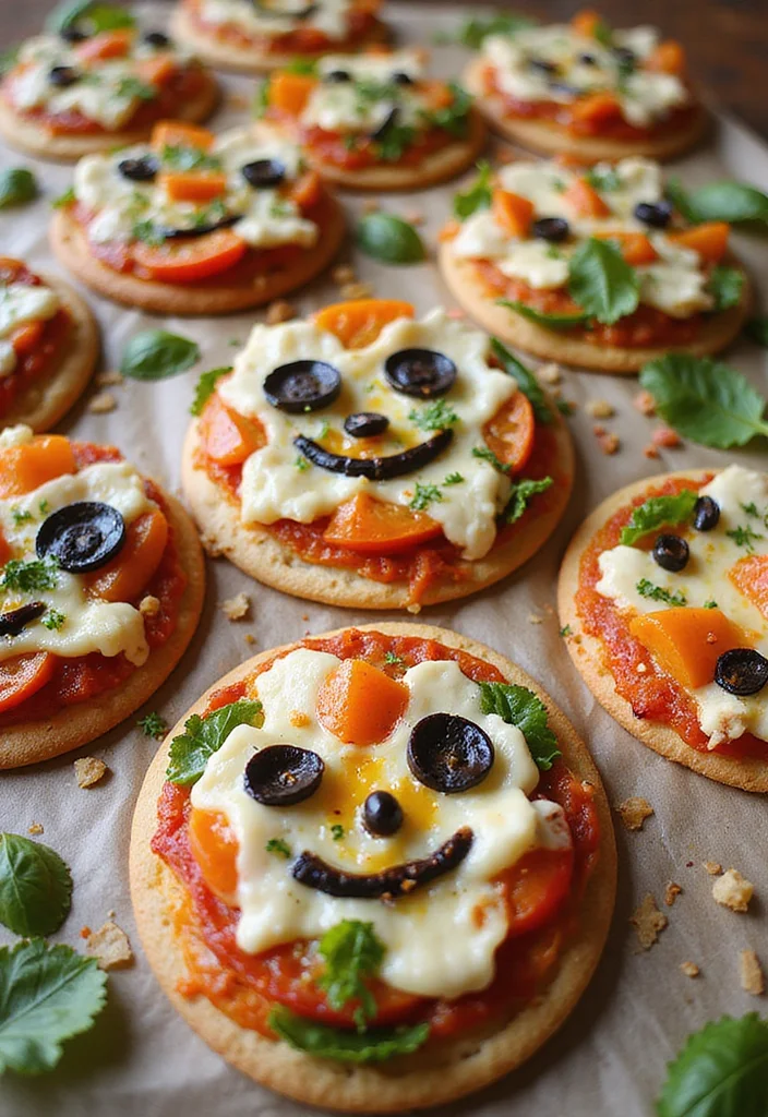 12 Healthy Recipes for Kids That Are Easy to Love 111 12 Healthy Recipes for Kids That Are Easy to Love - 11. Veggie Pizza Faces