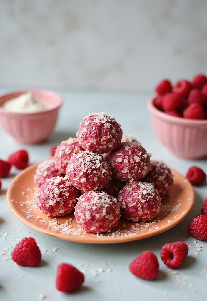 12 Keto Dessert Recipes for Sweet Low Carb Treats 111 12 Keto Dessert Recipes for Sweet Low Carb Treats - 11. Raspberry Coconut Energy Bites