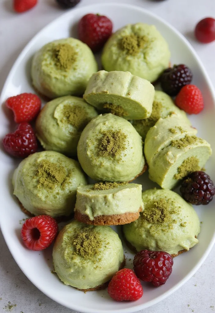 12 Keto Dessert Recipes for Sweet Low Carb Treats 89 12 Keto Dessert Recipes for Sweet Low Carb Treats - 9. Matcha Green Tea Cheesecake Bites