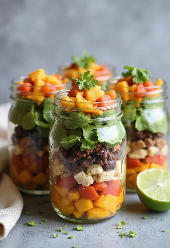 12 Keto Meal Prep Recipes for Busy Weeks 34 12 Keto Meal Prep Recipes for Busy Weeks - 4. Taco Salad in a Jar