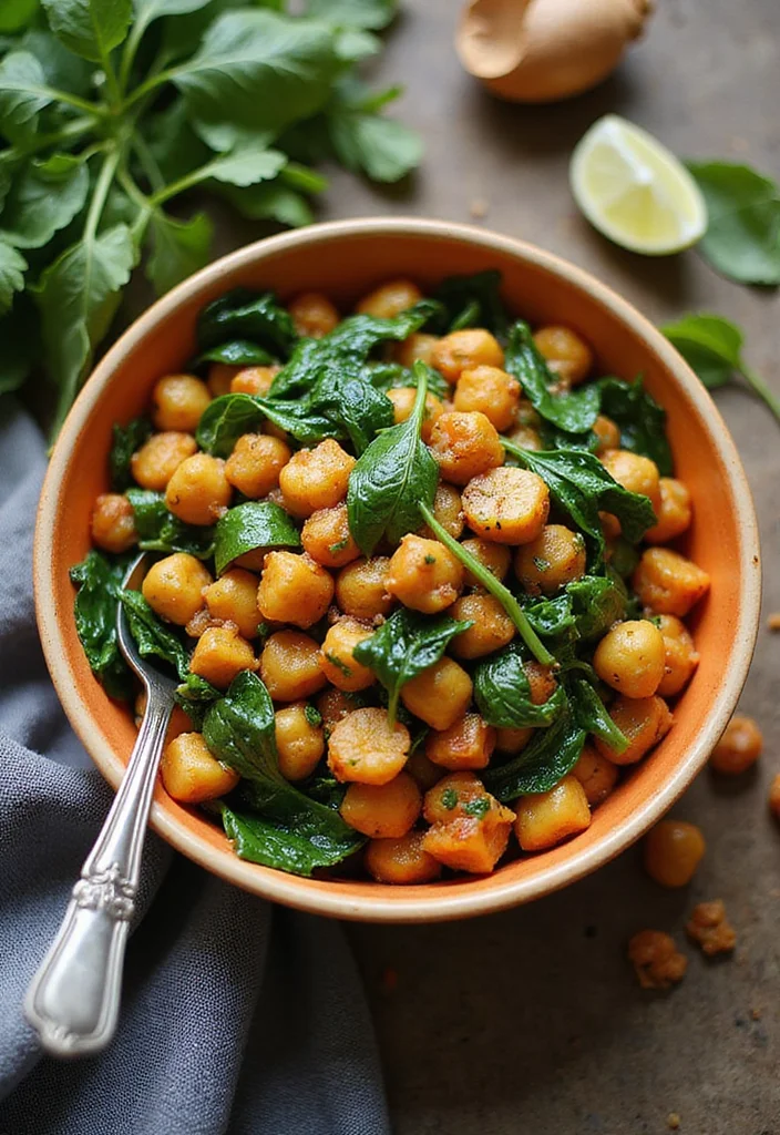 12 Lean Dinner Recipes for Light Weeknight Meals 23 12 Lean Dinner Recipes for Light Weeknight Meals - 3. Spicy Chickpea and Spinach Stir-Fry