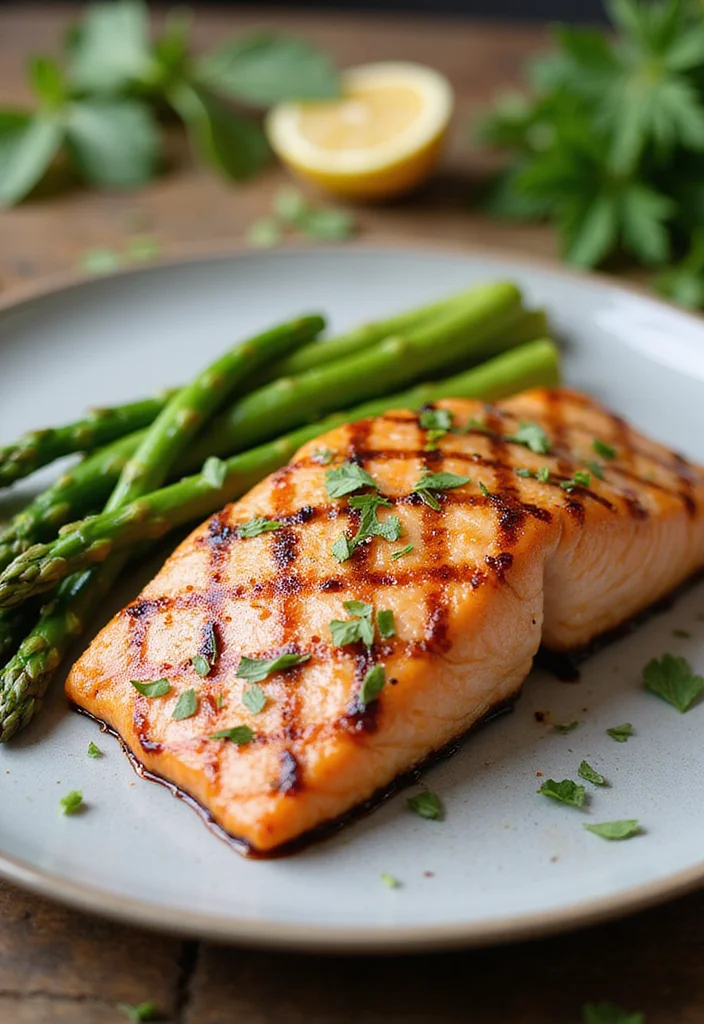 12 Lean Dinner Recipes for Light Weeknight Meals 78 12 Lean Dinner Recipes for Light Weeknight Meals - 8. Grilled Salmon with Asparagus