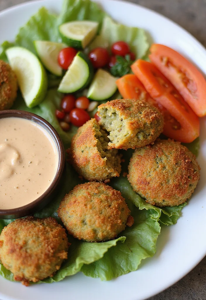 12 Plant Based Dinner Recipes Rich in Flavor 89 12 Plant Based Dinner Recipes Rich in Flavor - 9. Baked Falafel with Tahini Sauce