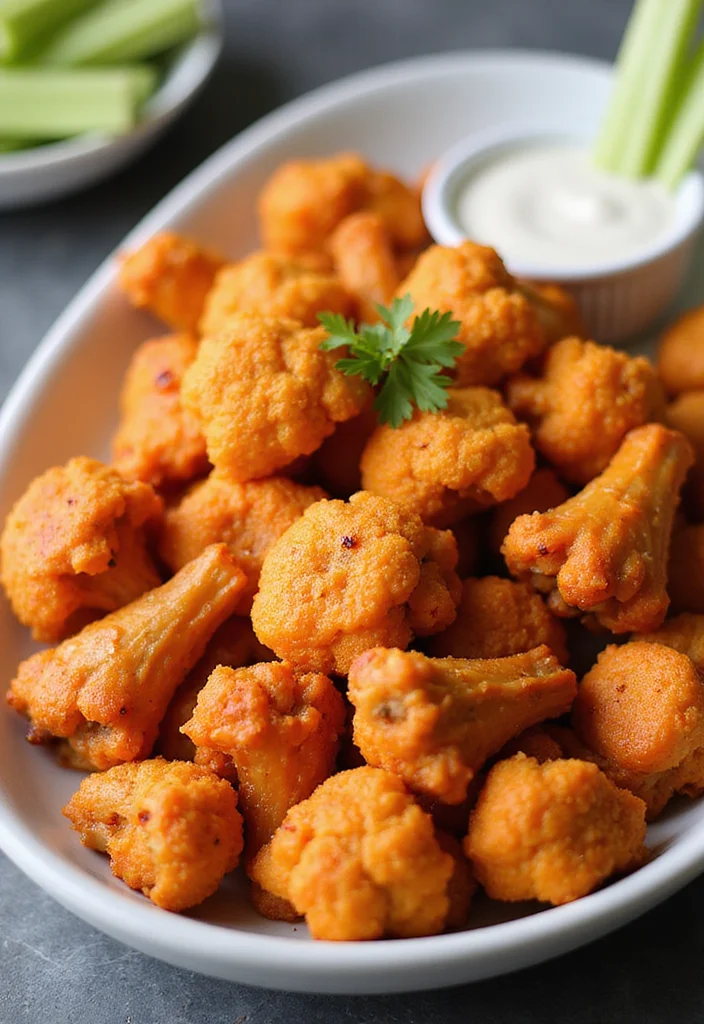 12 Vegan Air Fryer Recipes for Quick Clean Eating 45 12 Vegan Air Fryer Recipes for Quick Clean Eating - 5. Cauliflower Buffalo Wings