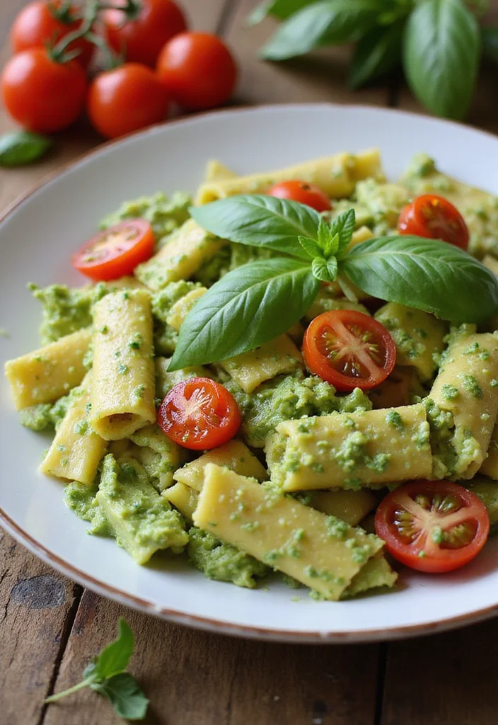 12 Vegan Avocado Recipes for Fresh Everyday Eating 122 12 Vegan Avocado Recipes for Fresh Everyday Eating - 12. Avocado Pesto Pasta