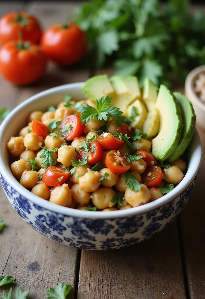 12 Vegan Avocado Recipes for Fresh Everyday Eating 23 12 Vegan Avocado Recipes for Fresh Everyday Eating - 3. Spicy Avocado Chickpea Salad