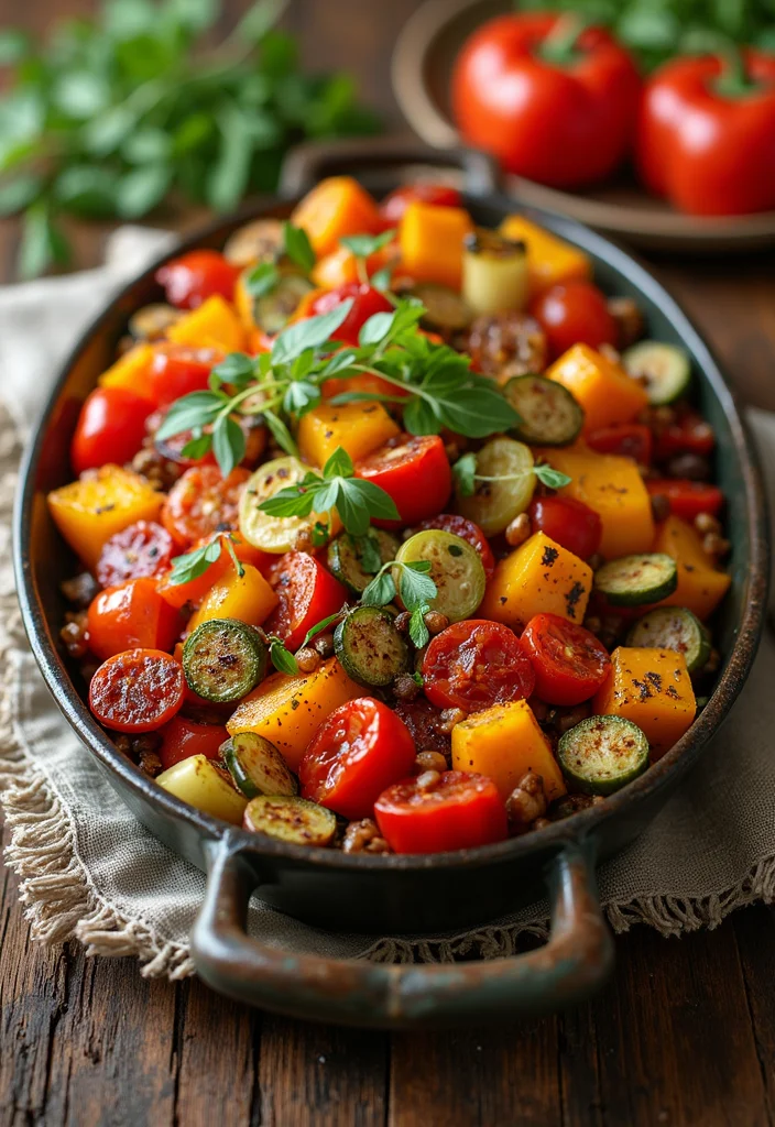12 Whole Food Vegan Recipes for Clean Eating - 11. Roasted Vegetable Medley