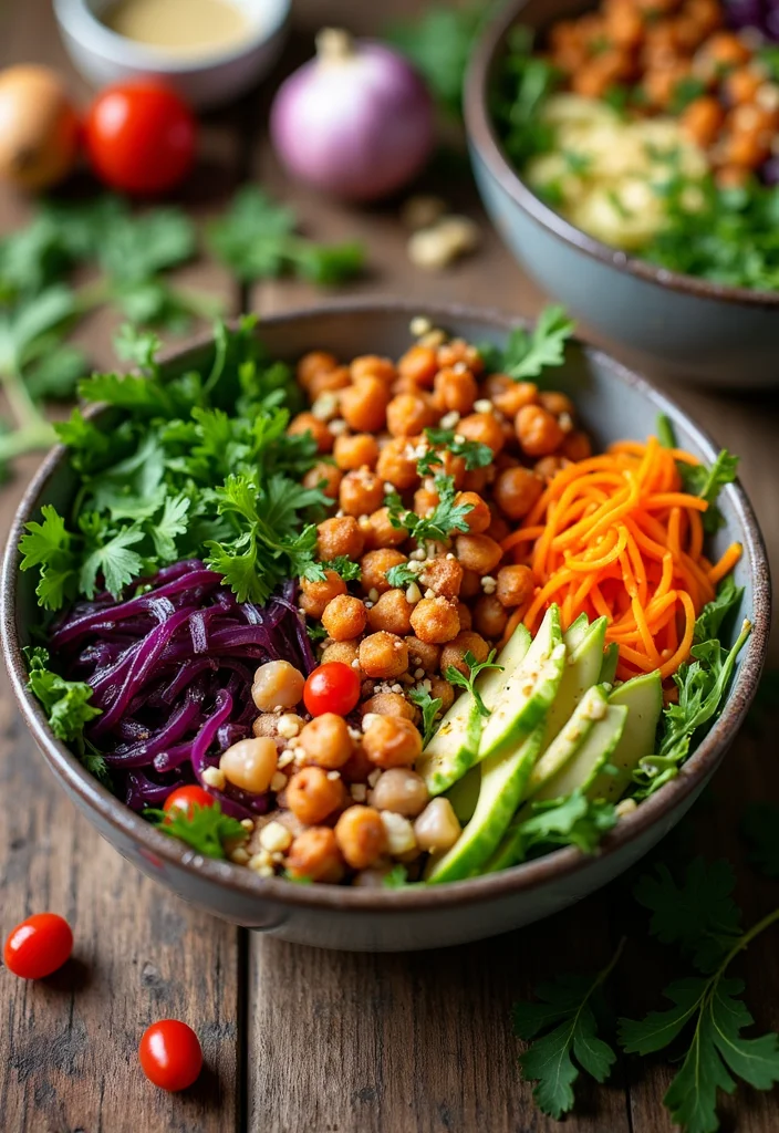 12 Whole Food Vegan Recipes for Clean Eating - 3. Sweet Potato & Chickpea Buddha Bowl