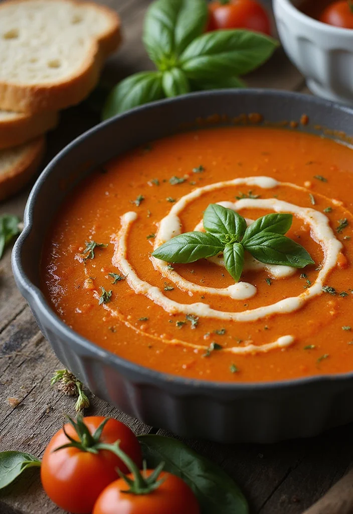 12 Winter Vegan Recipes for Cozy Plant-Based Meals 1 12 Winter Vegan Recipes for Cozy Plant-Based Meals - 1. Creamy Tomato Basil Soup